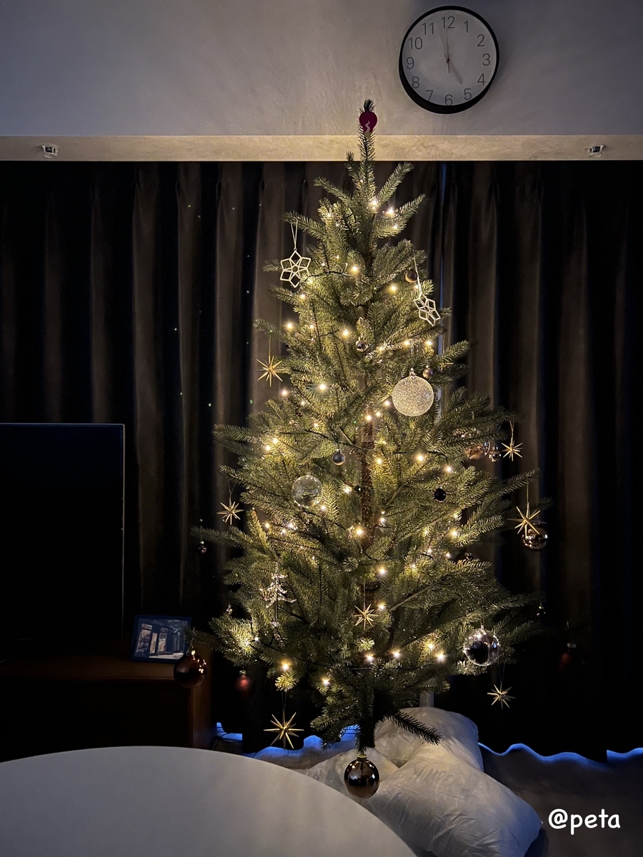 ニトリのLEDライトでライトアップ